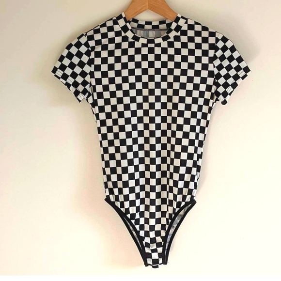Checkered Bodysuit - Picture 2 of 2